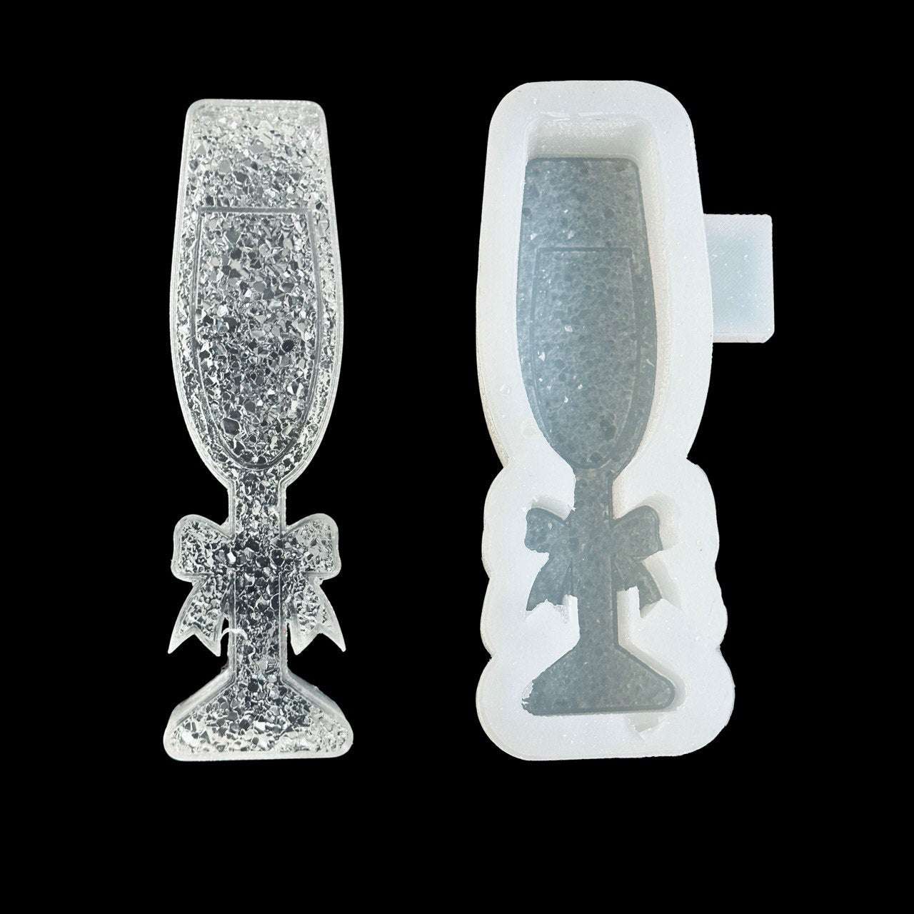 Crystal Champagne Glass Silicone Mold - Ideas Decor Shop