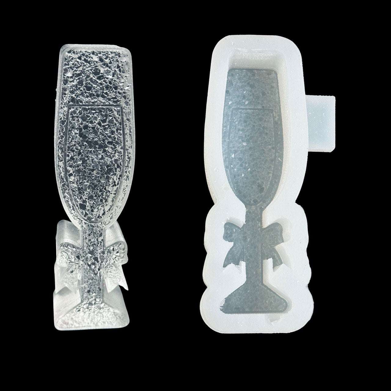 Crystal Champagne Glass Silicone Mold - Ideas Decor Shop