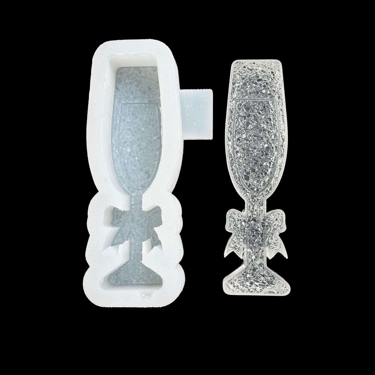 Crystal Champagne Glass Silicone Mold - Ideas Decor Shop