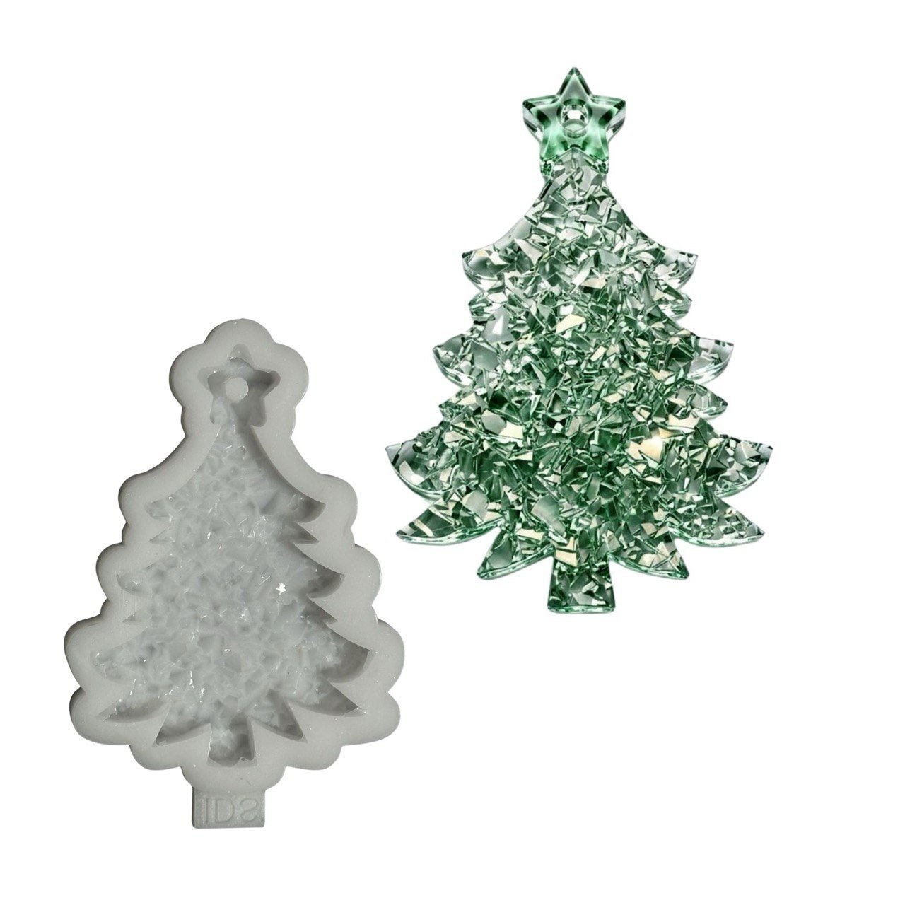 Crystal Christmas Tree Resin Mold – Druzy Silicone Mold for DIY Ornaments - Ideas Decor Shop