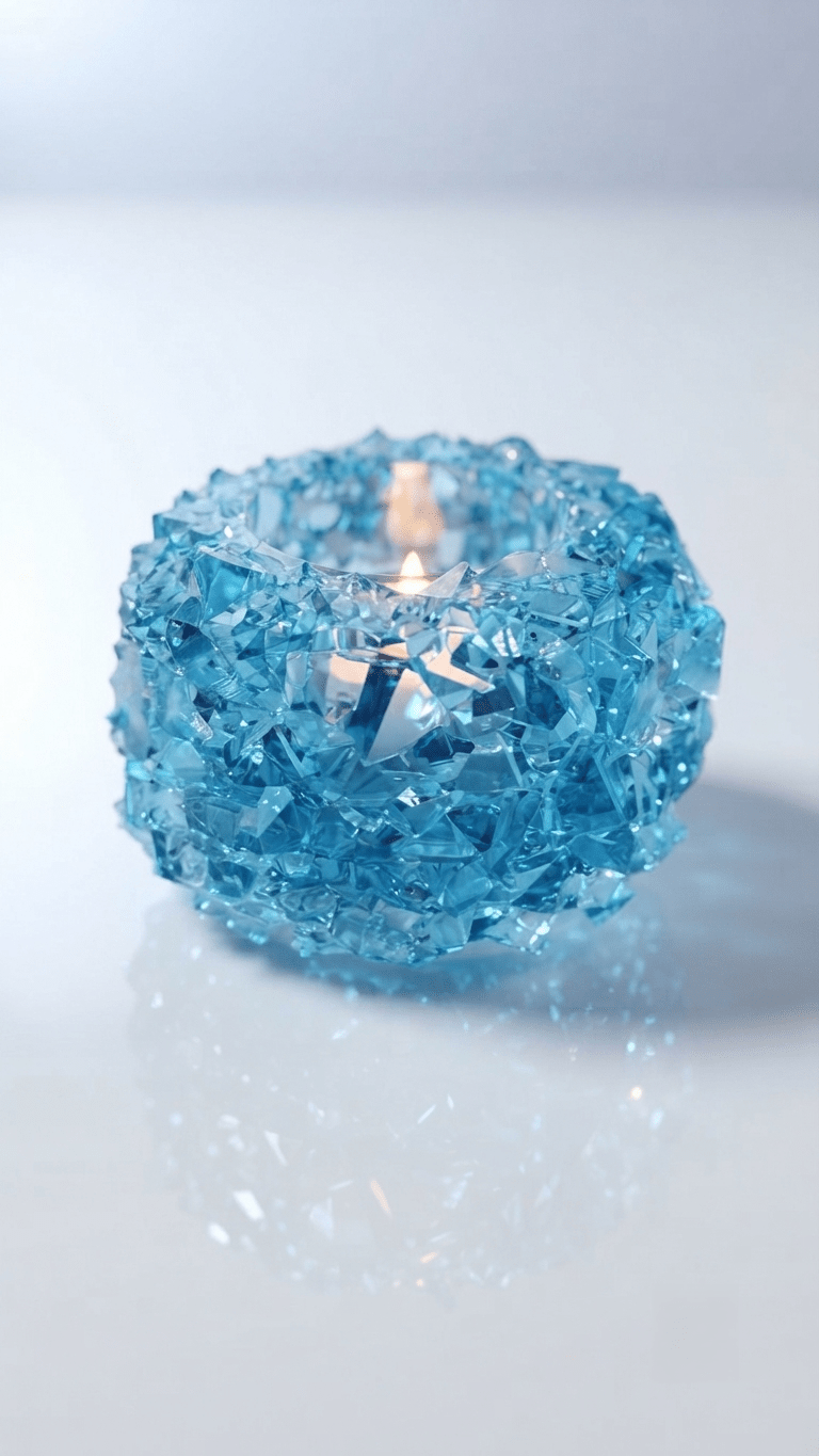 Crystal Cluster Tealight Holder Silicone Mold - Ideas Decor Shop