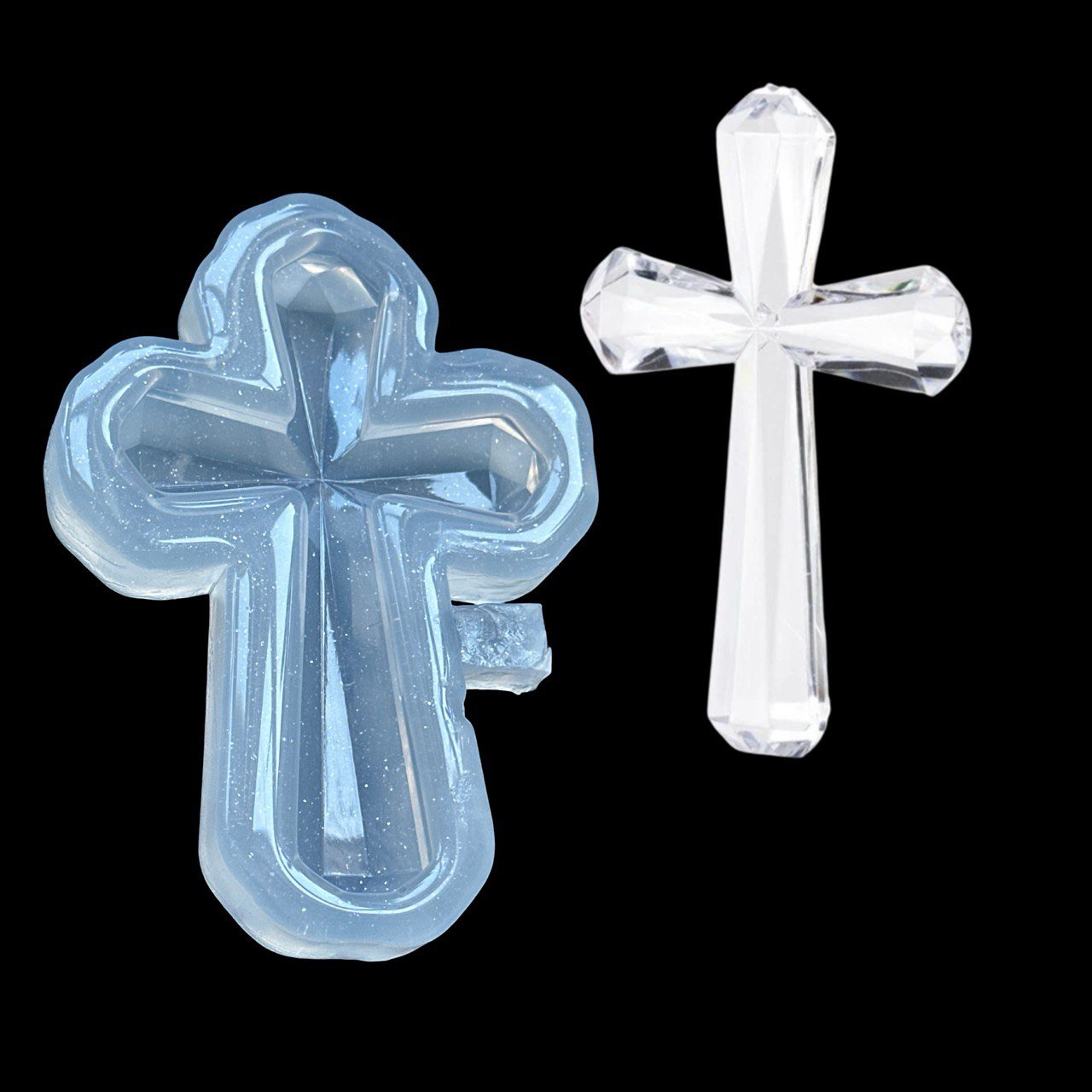 Crystal Cross Silicone Mold for Resin - Ideas Decor Shop