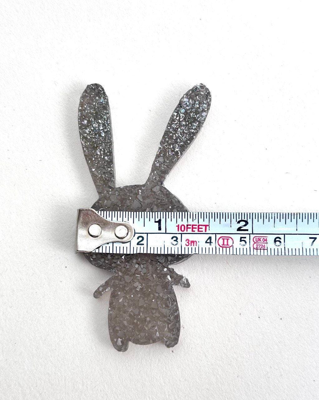 Crystal Druzy Bunny Rabbit Figurine Mold, Silicone Resin Mold - Ideas Decor Shop