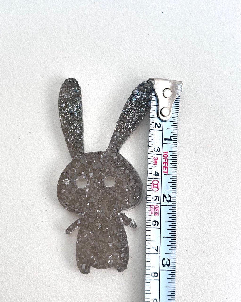 Crystal Druzy Bunny Rabbit Figurine Mold, Silicone Resin Mold - Ideas Decor Shop