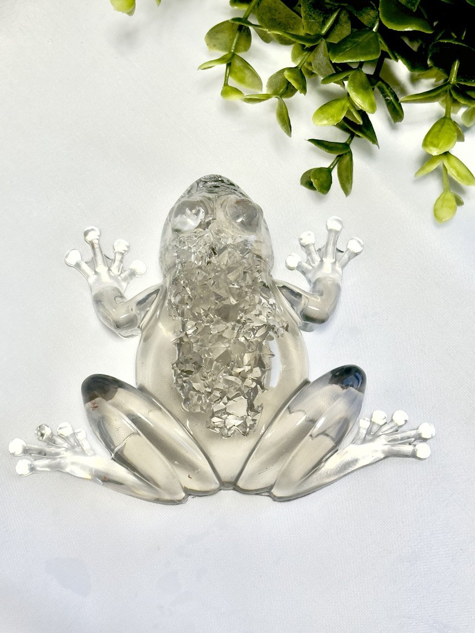 Crystal Druzy Frog Mold - DIY Resin Decoration Supply for Gemstone Crafts - Ideas Decor Shop