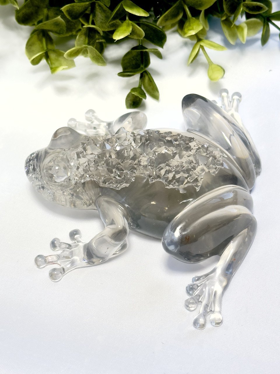 Crystal Druzy Frog Mold - DIY Resin Decoration Supply for Gemstone Crafts - Ideas Decor Shop