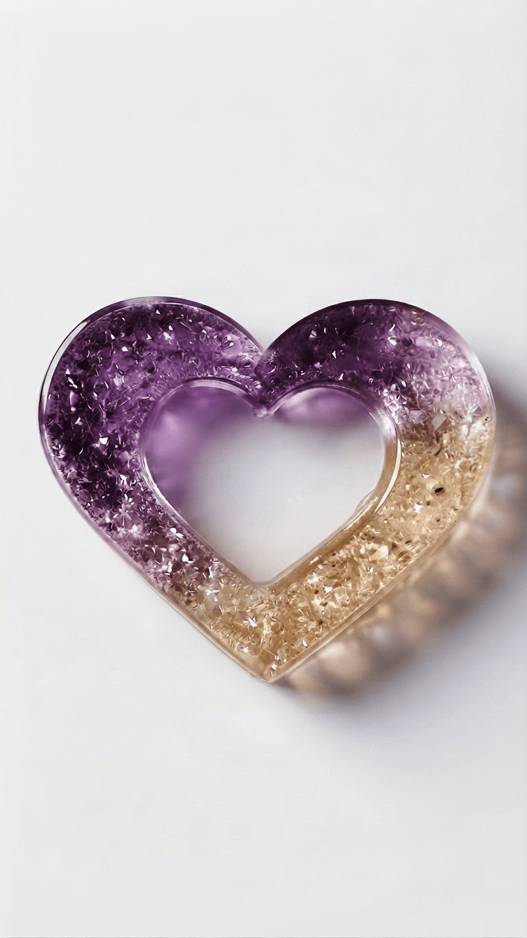 Crystal Druzy Heart Silicone Mold - Ideas Decor Shop