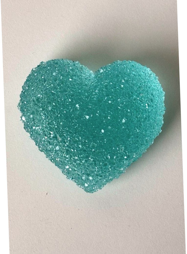 Crystal Druzy Heart Silicone Mold, 2-Cavity Geode Hearts Resin Casting - Ideas Decor Shop