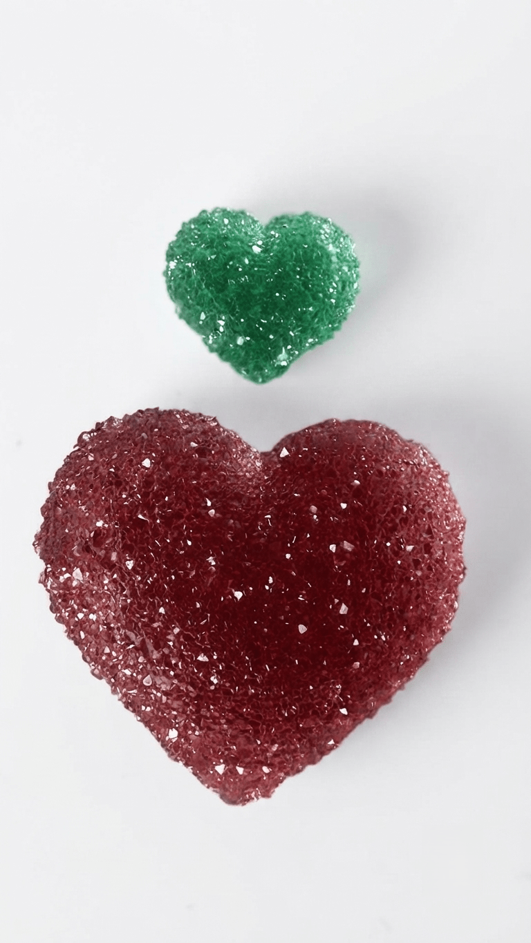 Crystal Druzy Heart Silicone Mold, 2-Cavity Geode Hearts Resin Casting - Ideas Decor Shop