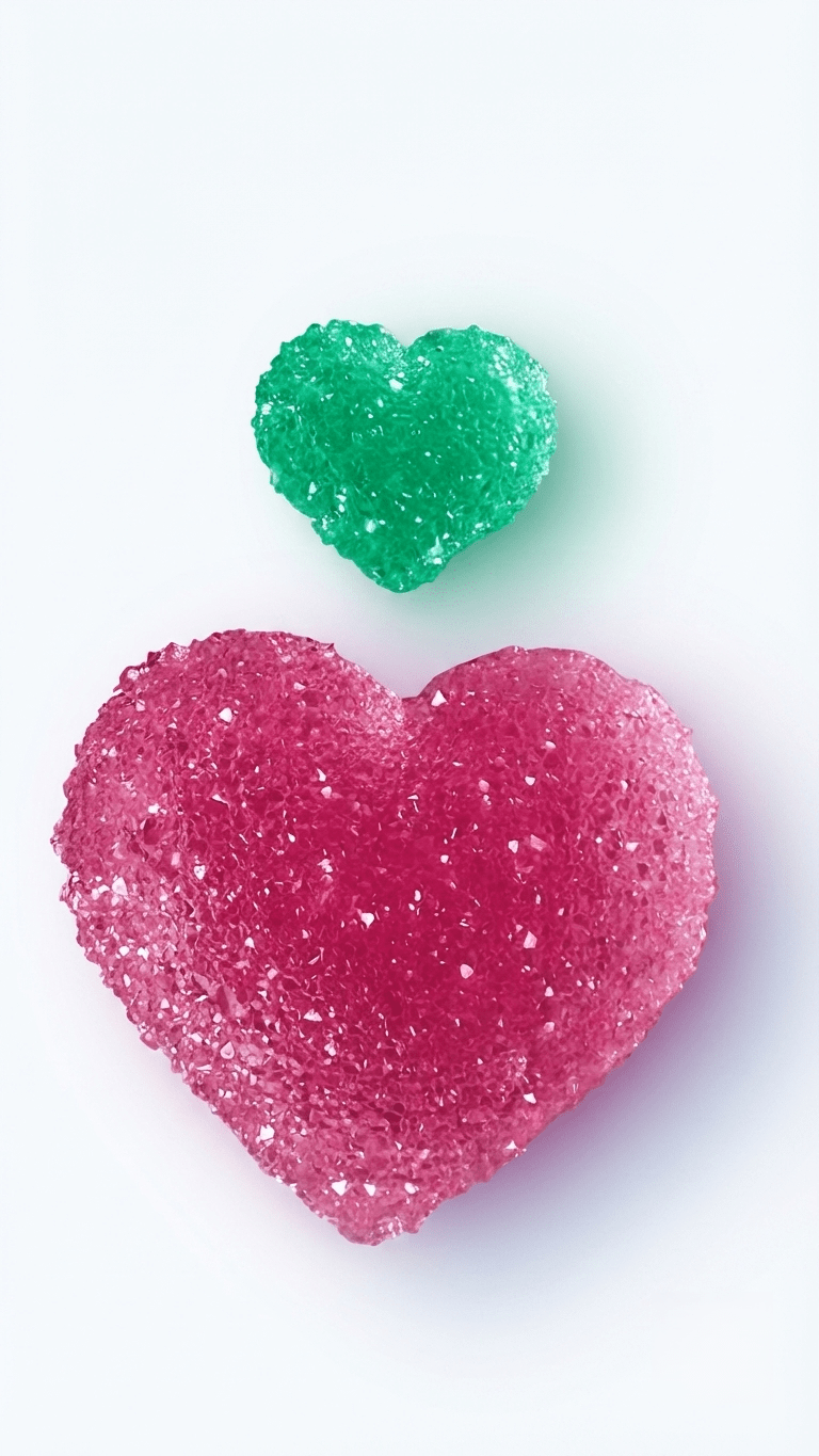 Crystal Druzy Heart Silicone Mold, 2-Cavity Geode Hearts Resin Casting - Ideas Decor Shop