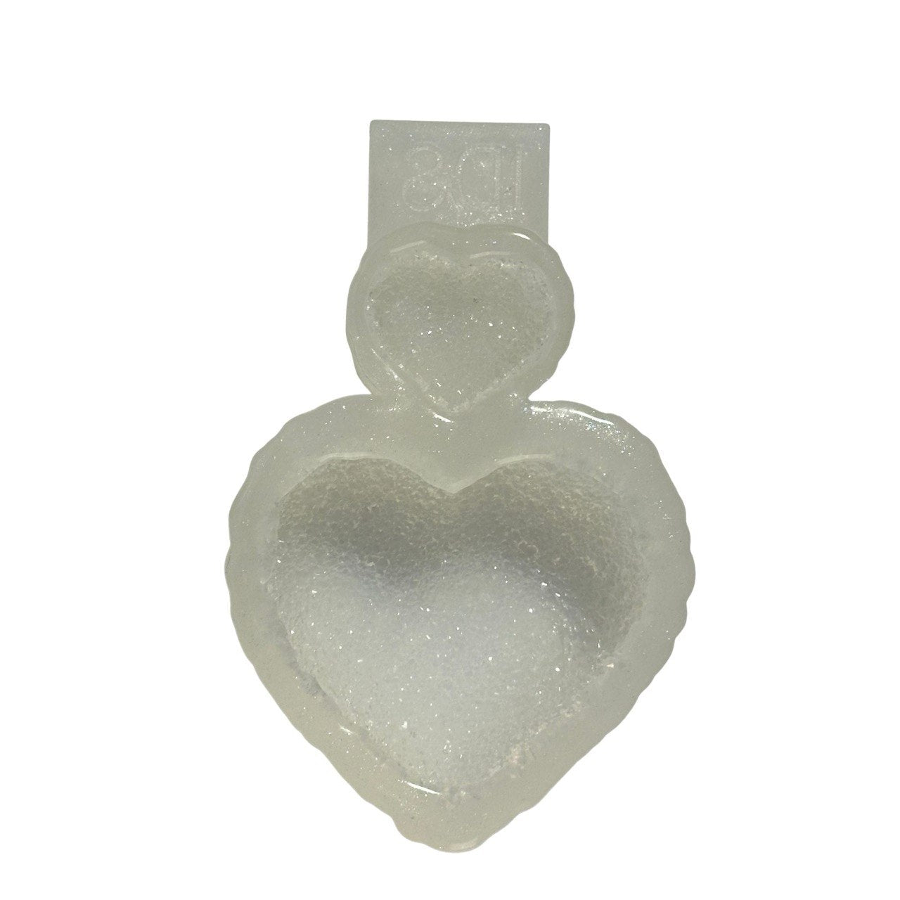 Crystal Druzy Heart Silicone Mold, 2-Cavity Geode Hearts Resin Casting - Ideas Decor Shop