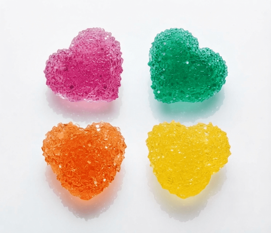 Crystal Druzy Heart Silicone Mold, 4-Cavity Geode Resin Casting (3.3cm) - Ideas Decor Shop