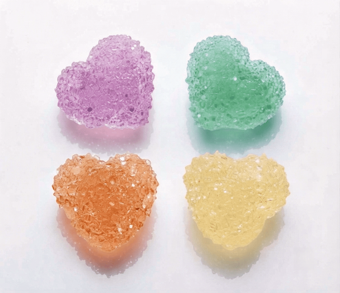Crystal Druzy Heart Silicone Mold, 4-Cavity Geode Resin Casting (3.3cm) - Ideas Decor Shop