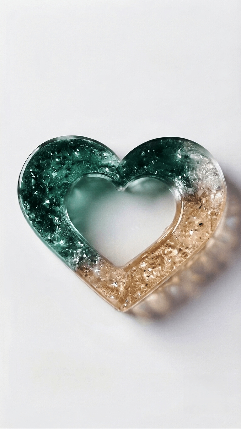 Crystal Druzy Heart Silicone Mold - Ideas Decor Shop