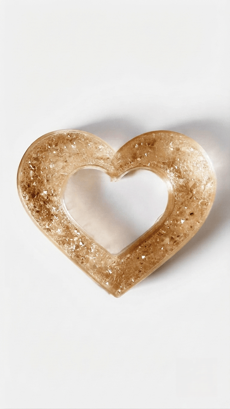 Crystal Druzy Heart Silicone Mold - Ideas Decor Shop