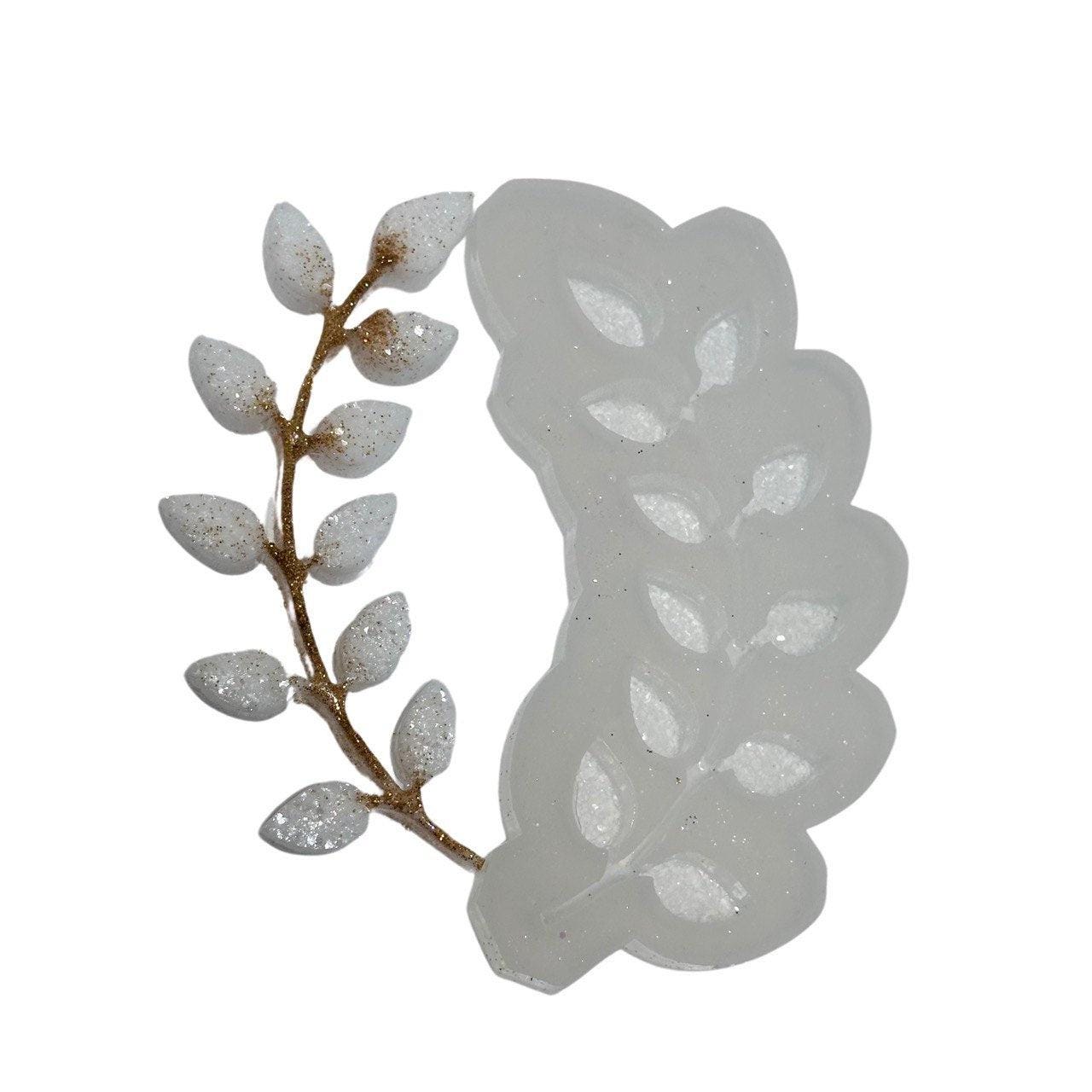 Crystal Druzy Laurel Ornament Resin Mold for DIY Epoxy Casting - Ideas Decor Shop