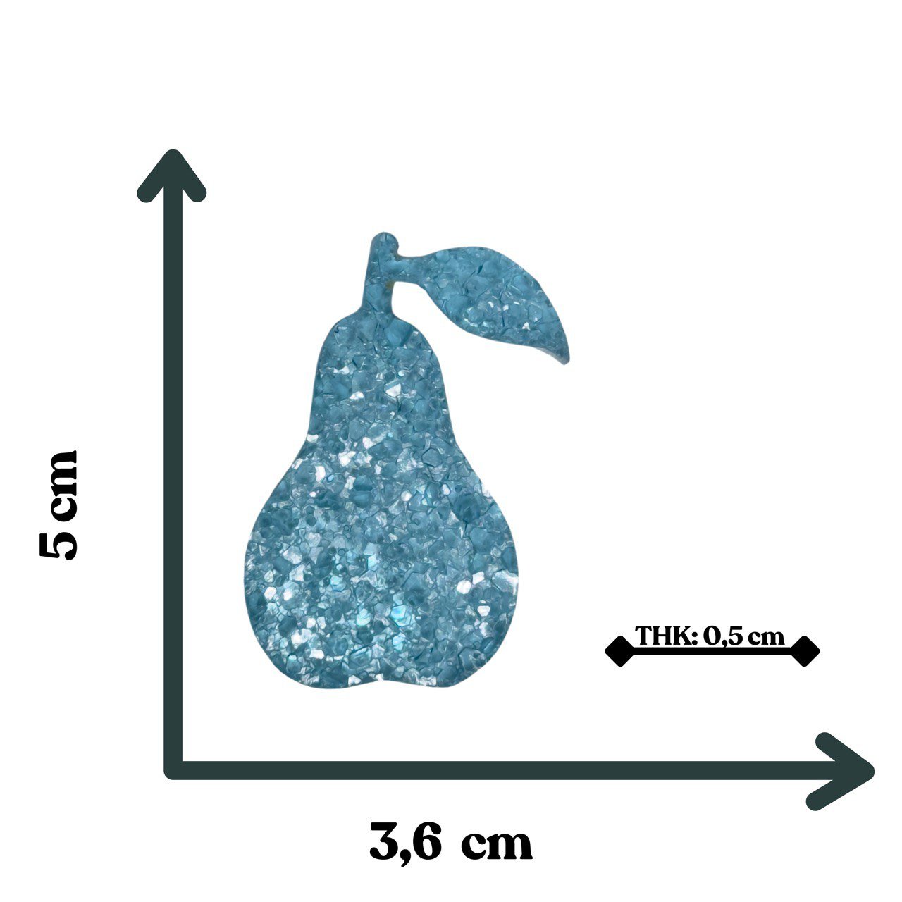 Crystal Druzy Pear Mold | Resin Mold for Jewelry and Keychain Making - Ideas Decor Shop