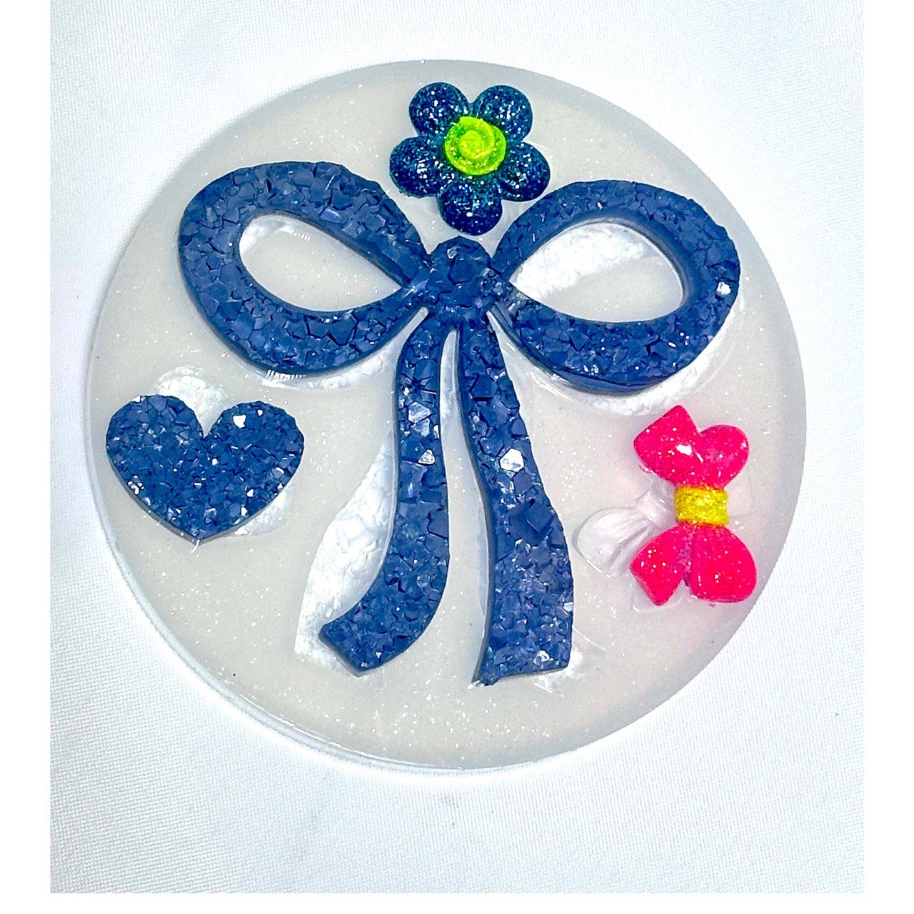 Crystal Druzy Silicone Mold for Resin | Crystal Bow, Heart & Flower - Ideas Decor Shop