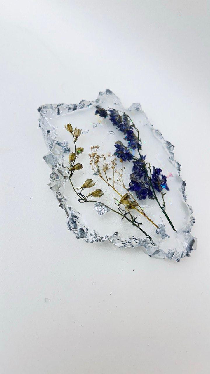 Crystal Edge Geode Resin Tray Mold – Irregular Silicone Mold - Ideas Decor Shop