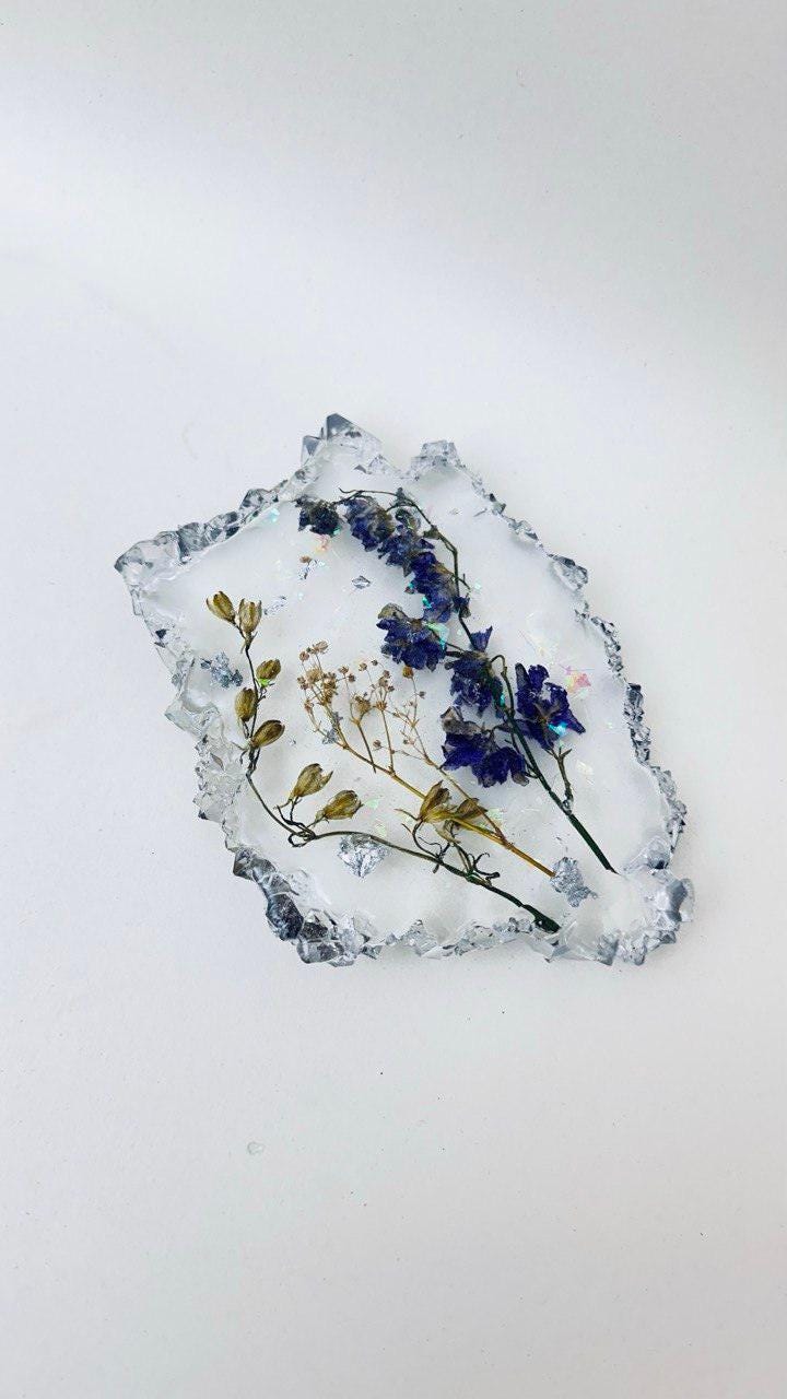 Crystal Edge Geode Resin Tray Mold – Irregular Silicone Mold - Ideas Decor Shop