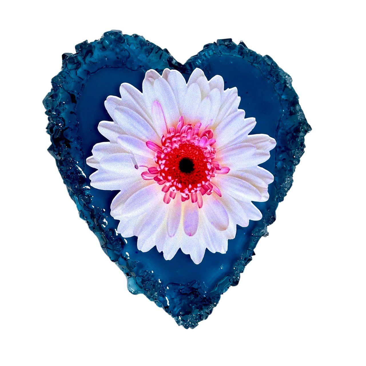 Crystal Edge Heart Geode Silicone Mold - Ideas Decor Shop