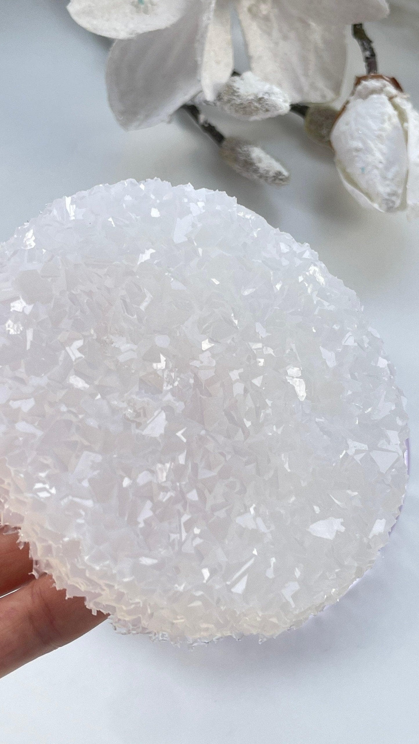 Crystal Edge Round Little Insert Druzy Silicone Mold – Wedding Tray, Candle Holder - Ideas Decor Shop