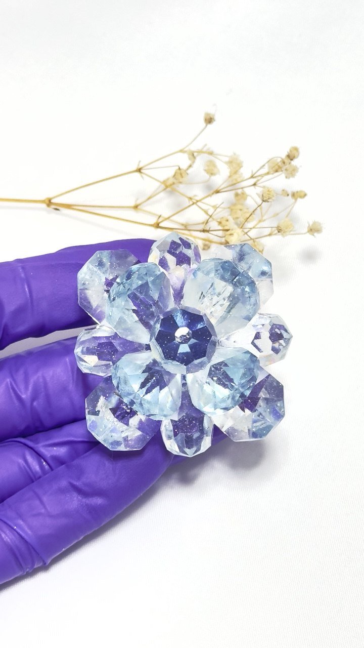 Crystal Flower Silicone Mold – Unique Resin Art and DIY Craft Tool - Ideas Decor Shop