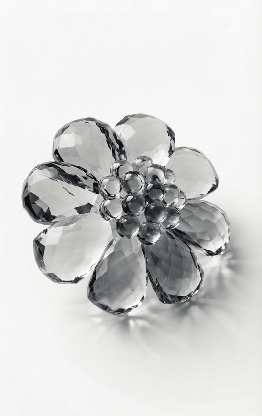 Crystal Flower Silicone Mold with Bubbles for Resin and Soap Crafts - Ideas Decor Shop