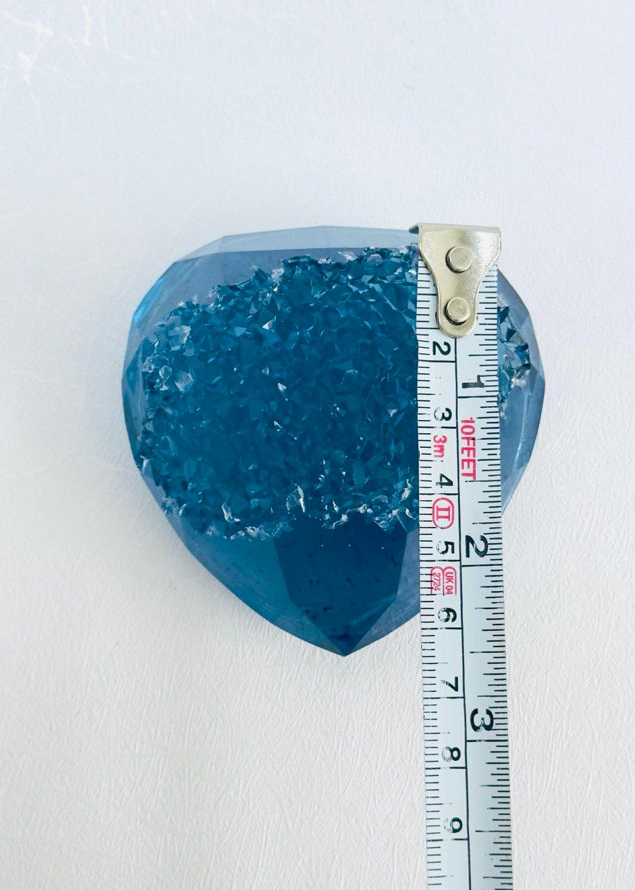 Crystal Geode Heart Druzy Silicone Mold for Resin and Epoxy Creations - Ideas Decor Shop
