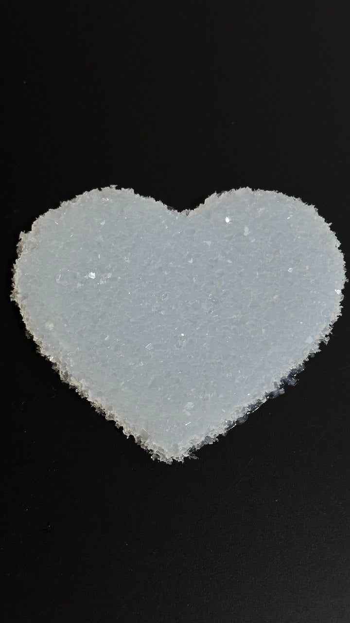 Crystal Heart Silicone Insert Inlay Mold Textured Edge - Ideas Decor Shop