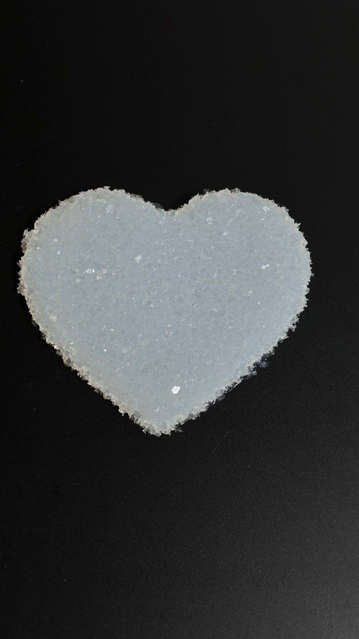 Crystal Heart Silicone Insert Inlay Mold Textured Edge - Ideas Decor Shop