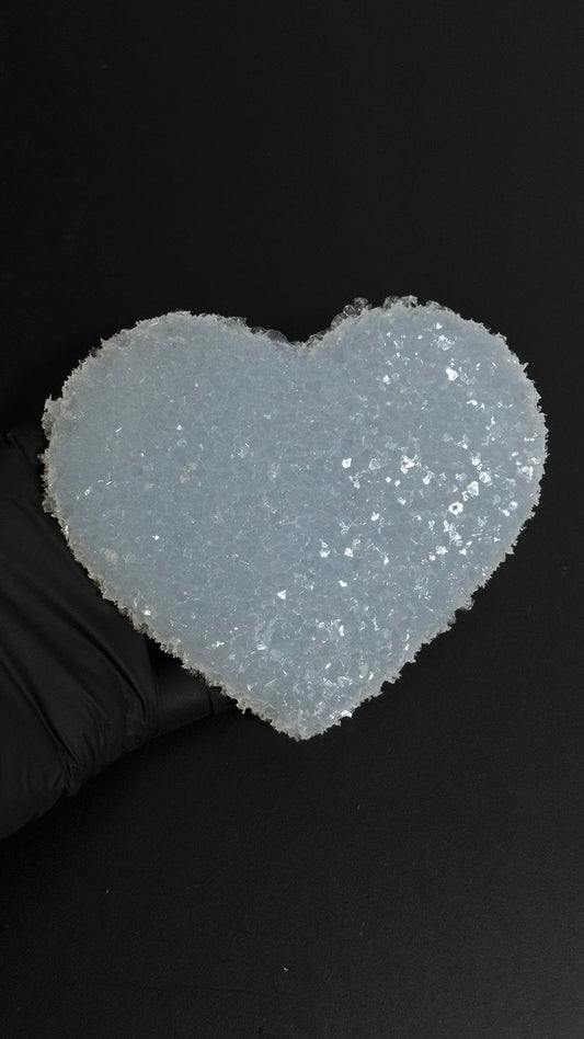 Crystal Heart Silicone Insert Inlay Mold Textured Edge - Ideas Decor Shop