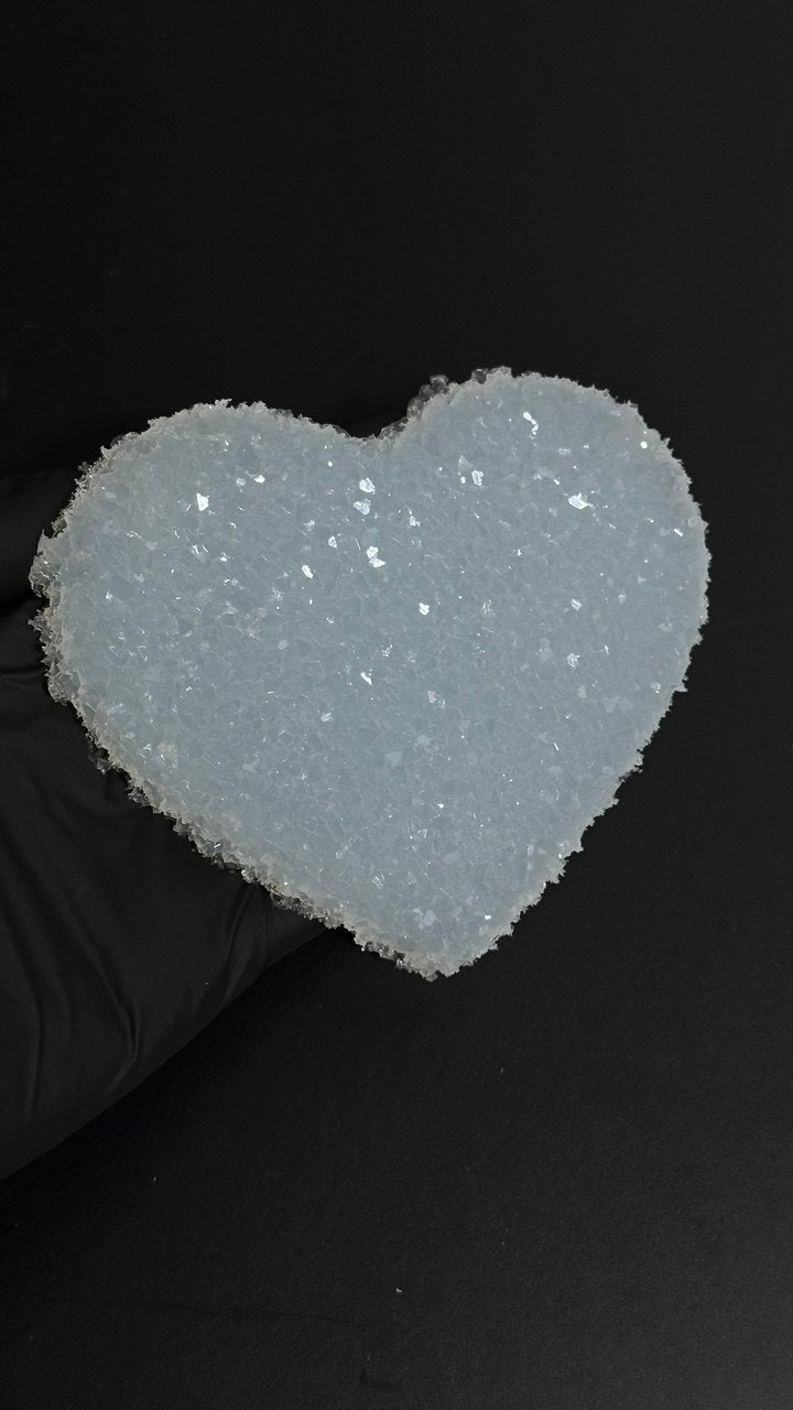 Crystal Heart Silicone Insert Inlay Mold Textured Edge - Ideas Decor Shop
