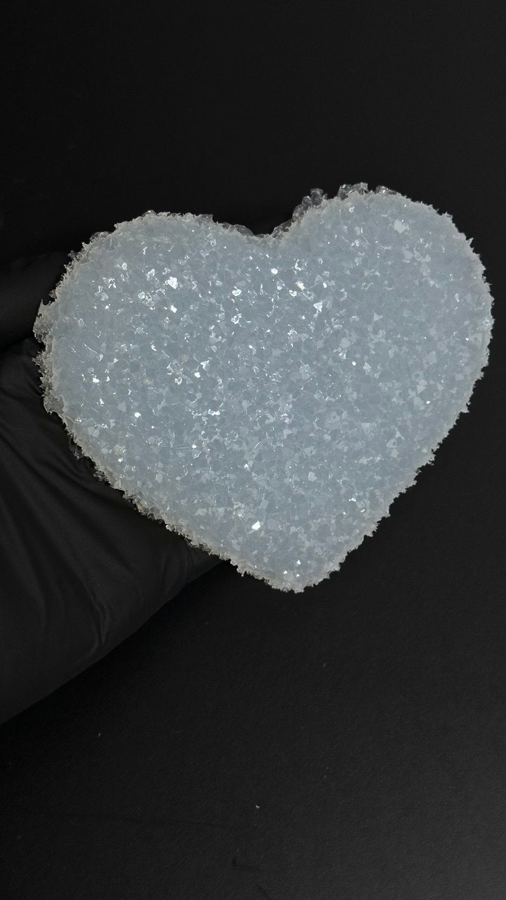 Crystal Heart Silicone Insert Inlay Mold Textured Edge - Ideas Decor Shop