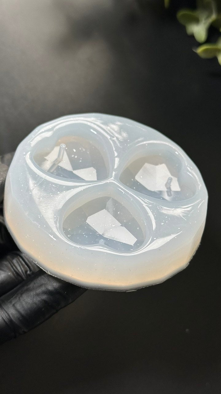 Crystal Heart Silicone Mold for Resin - Ideas Decor Shop