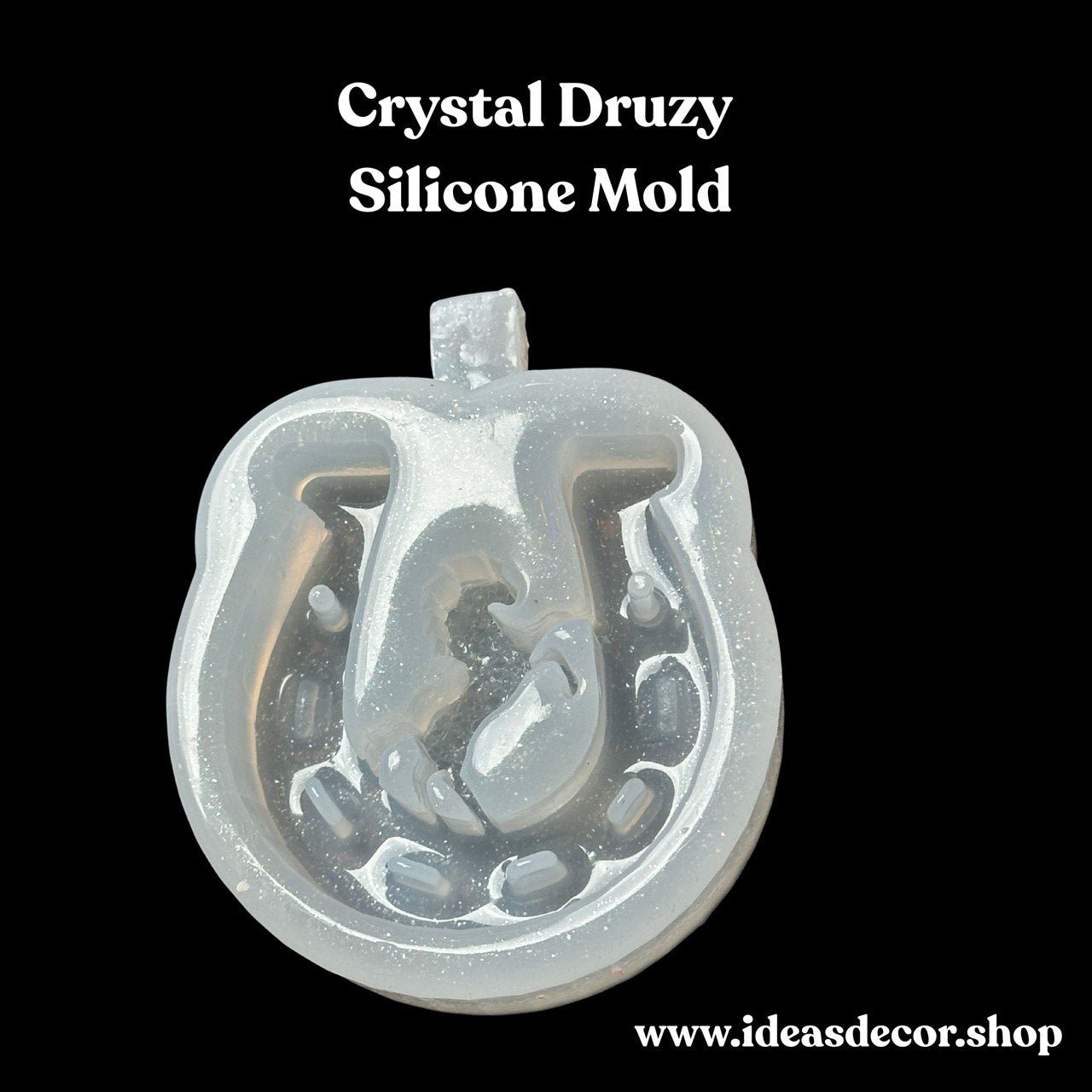 Crystal Horse and Horseshoe Silicone Mold - Ideas Decor Shop