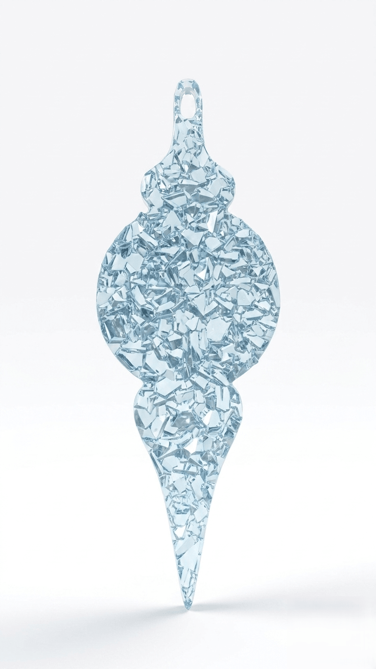 Crystal Icicle Ornament Silicone Mold, - Ideas Decor Shop