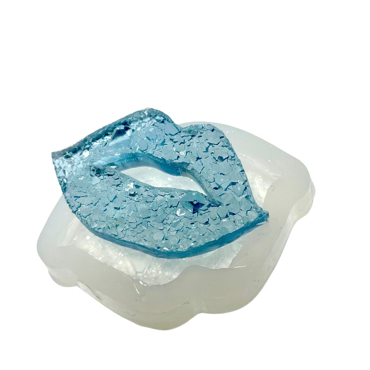 Crystal Lips Druzy Resin Mold - DIY Jewelry Making and Keychain Tool - Ideas Decor Shop
