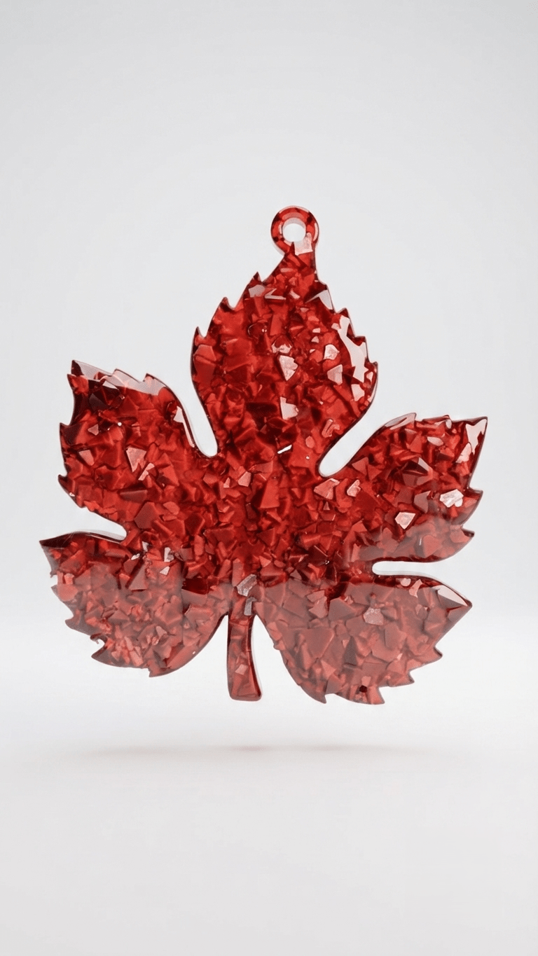 Crystal Maple Leaf Silicone Mold - Ideas Decor Shop