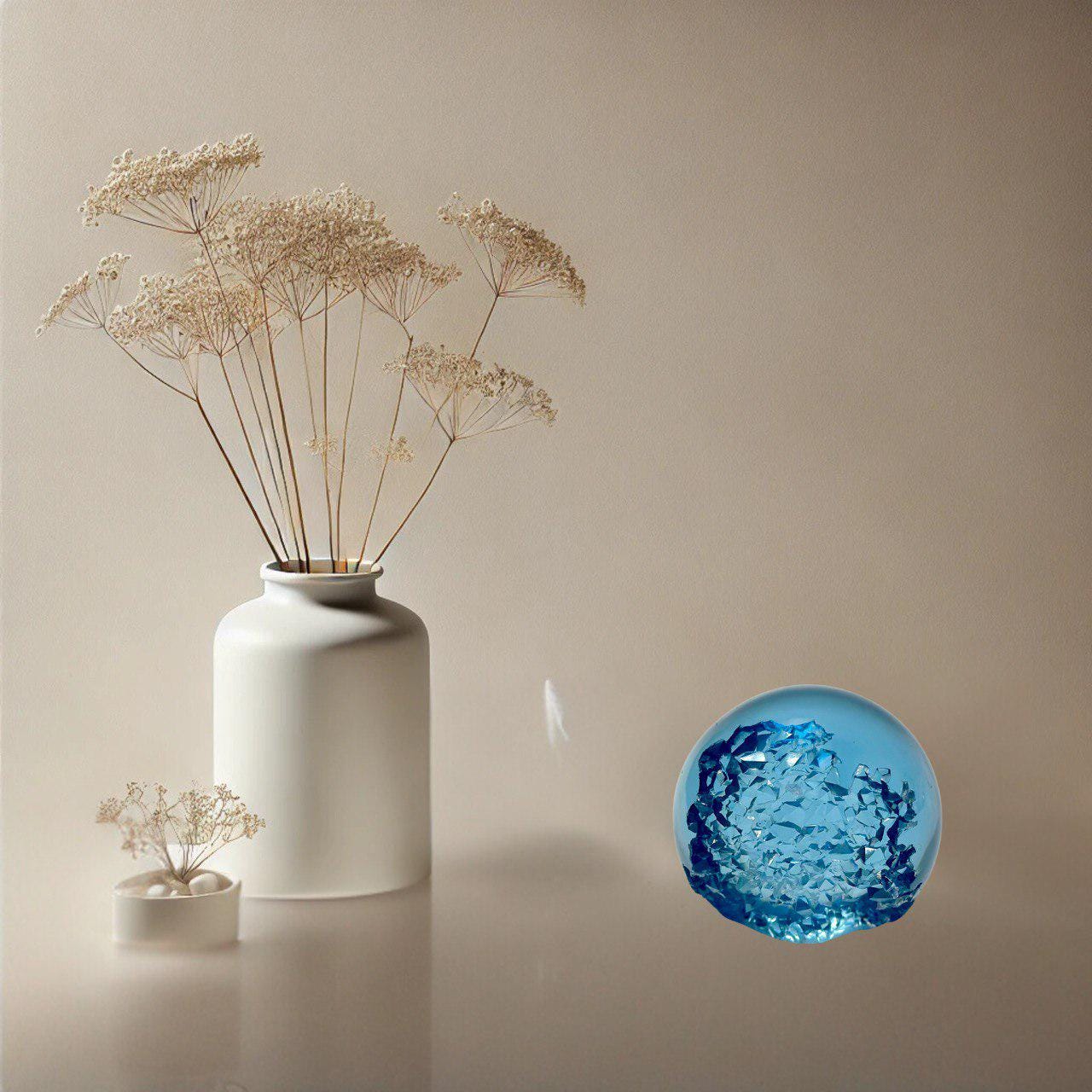 Crystal Medium Sphere Geode Mold for DIY Resin Crafts - Silicone Mold - Ideas Decor Shop