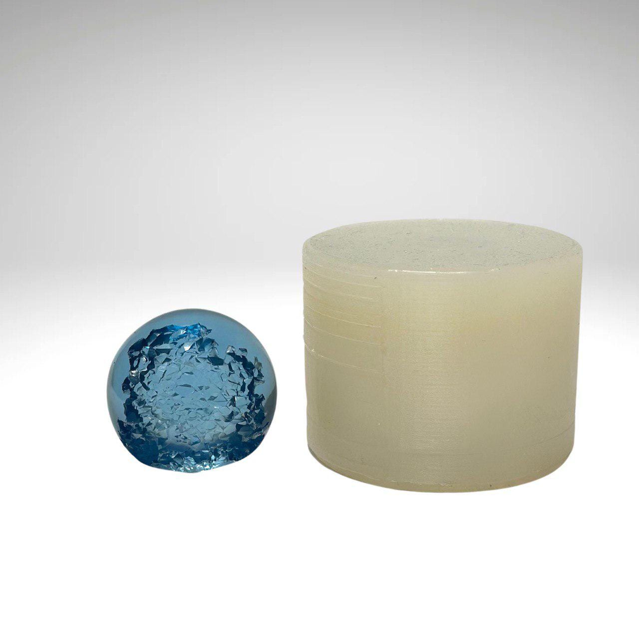 Crystal Medium Sphere Geode Mold for DIY Resin Crafts - Silicone Mold - Ideas Decor Shop