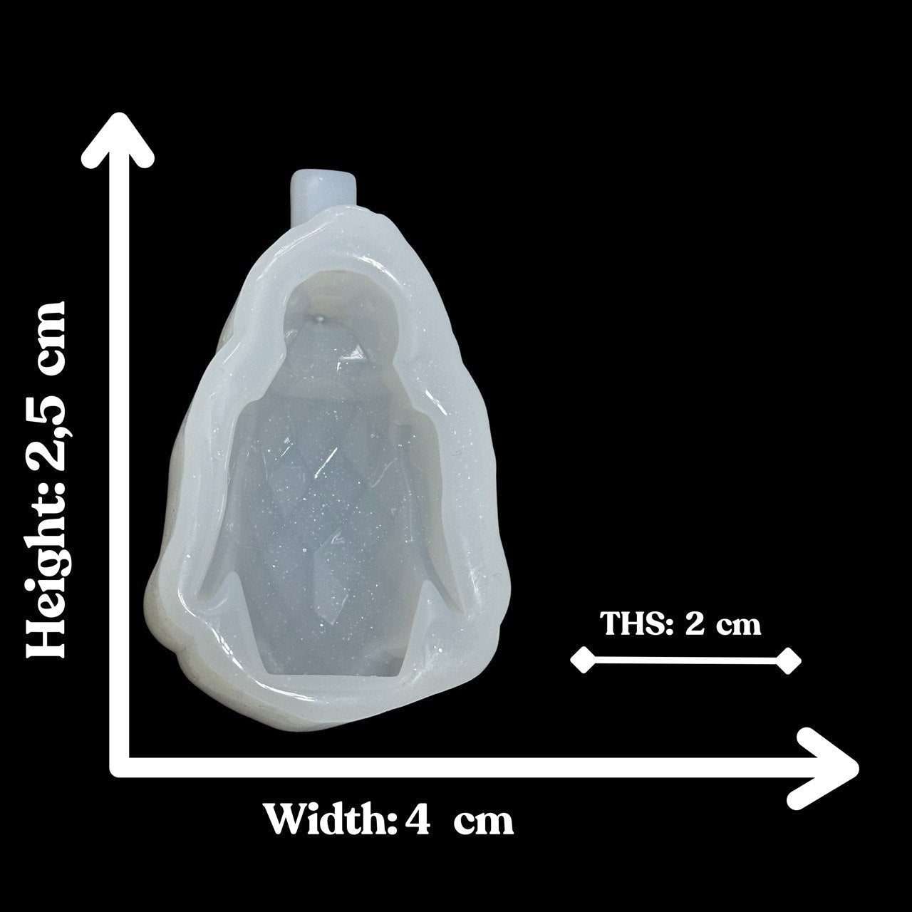 Crystal Penguin Silicone Mold for Resin - Ideas Decor Shop