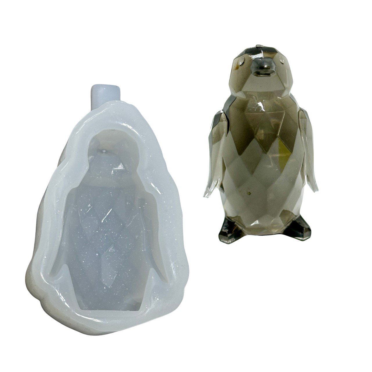 Crystal Penguin Silicone Mold for Resin - Ideas Decor Shop