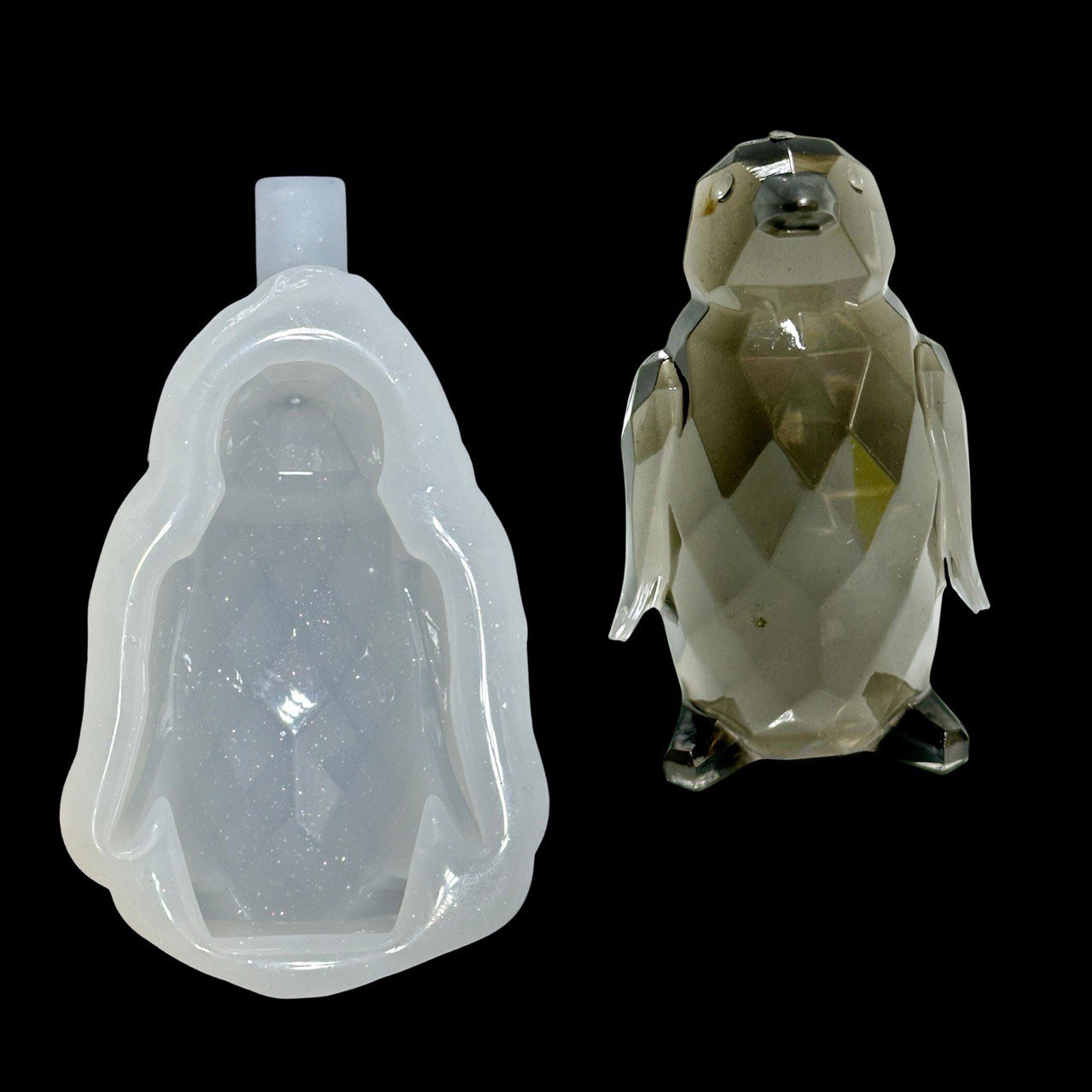 Crystal Penguin Silicone Mold for Resin - Ideas Decor Shop