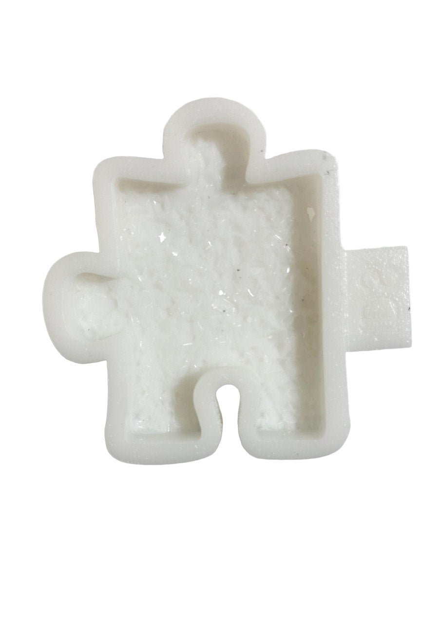 Crystal Puzzle Silicone Mold with Druzy Texture - Ideas Decor Shop