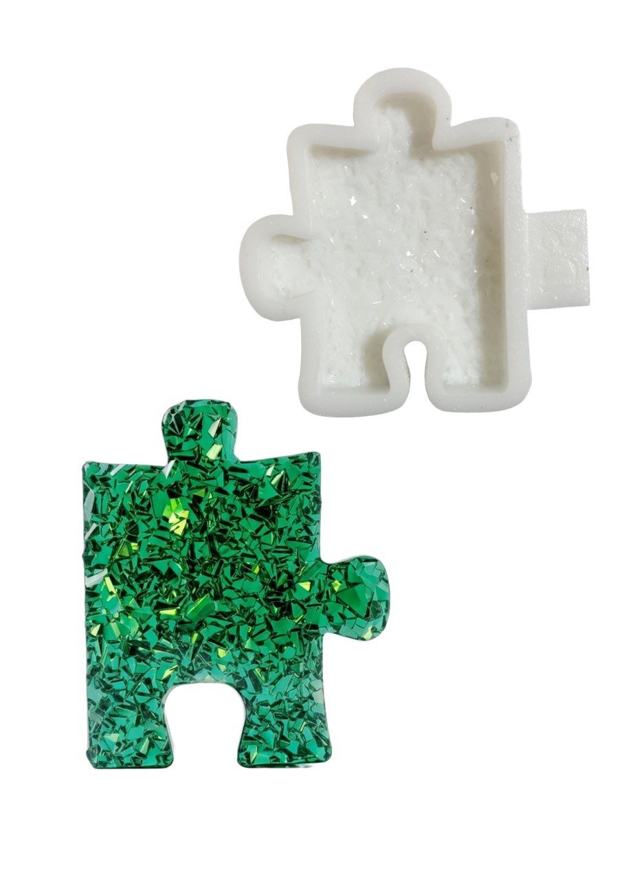 Crystal Puzzle Silicone Mold with Druzy Texture - Ideas Decor Shop