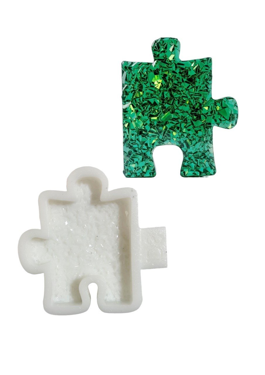 Crystal Puzzle Silicone Mold with Druzy Texture - Ideas Decor Shop