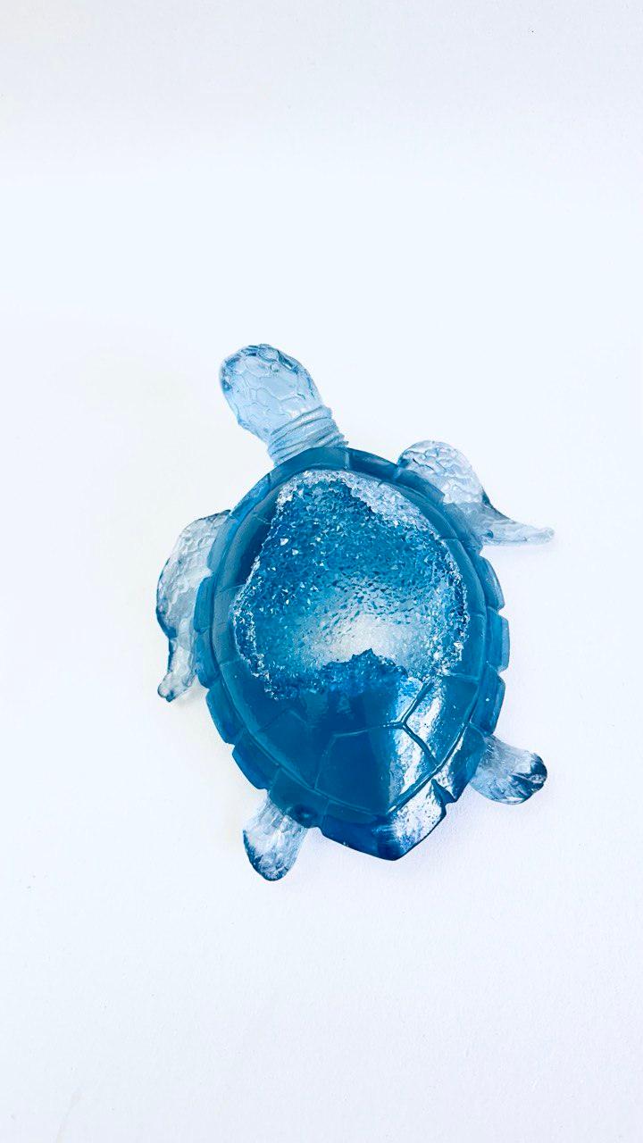 Crystal Sea Turtle Resin Mold - Extra Large Geode Silicone Mold - Ideas Decor Shop