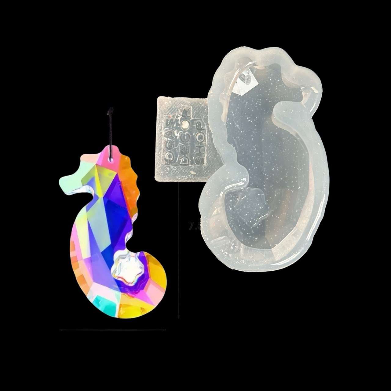 Crystal Seahorse Silicone Mold for Resin - Ideas Decor Shop