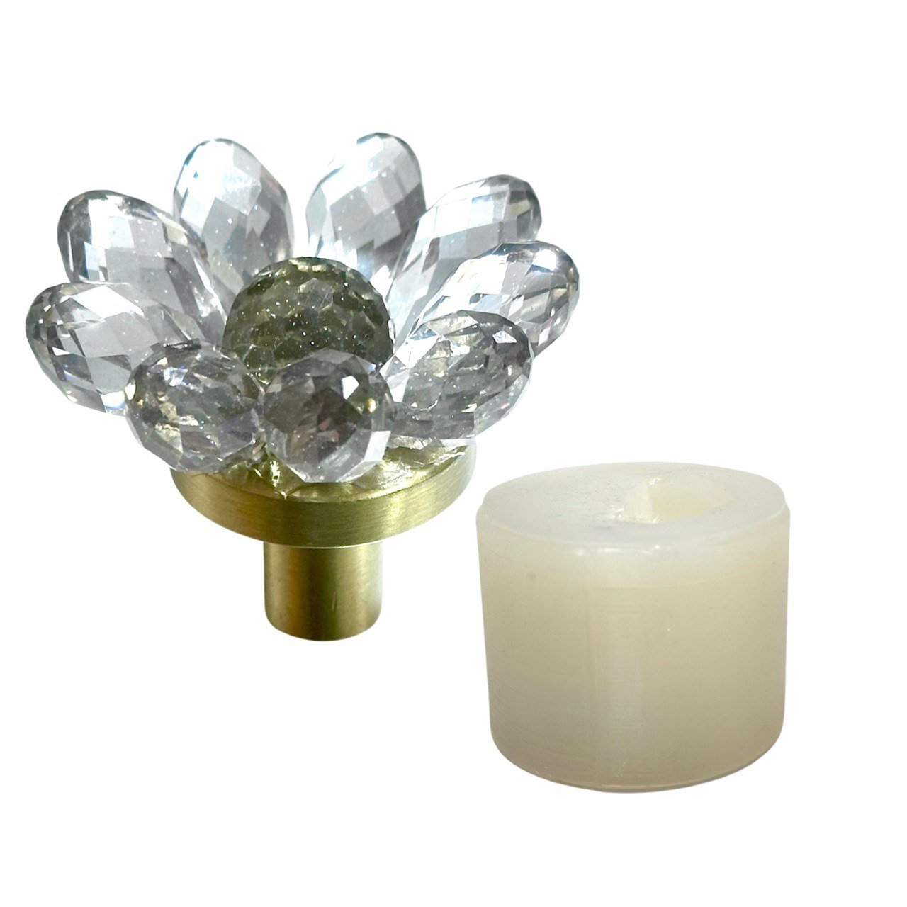 Crystal Shine Crystal Flower Silicone Mold for Drawer Handle Resin Crafts - Ideas Decor Shop